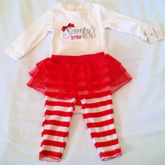 NWT Carter's  Santa's Little Helper Outfit: 3M