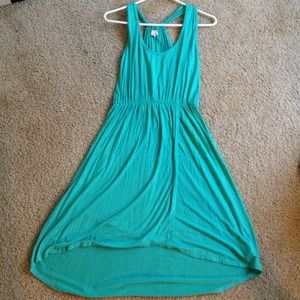 Hi-Lo teal sundress