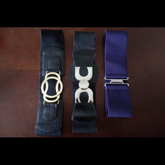 ❗️SOLD❗️Belt Bundle - 2 One blk and one purple