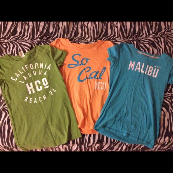 3 Hollister T-shirts. Will be sold all together. - Picture 1 of 1