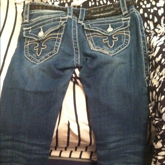 Brand name denim jeans