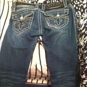 Brand name denim jeans