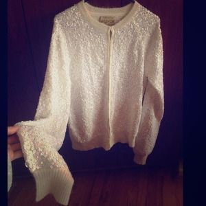 Wildfox white label ballroom sequin cardigan
