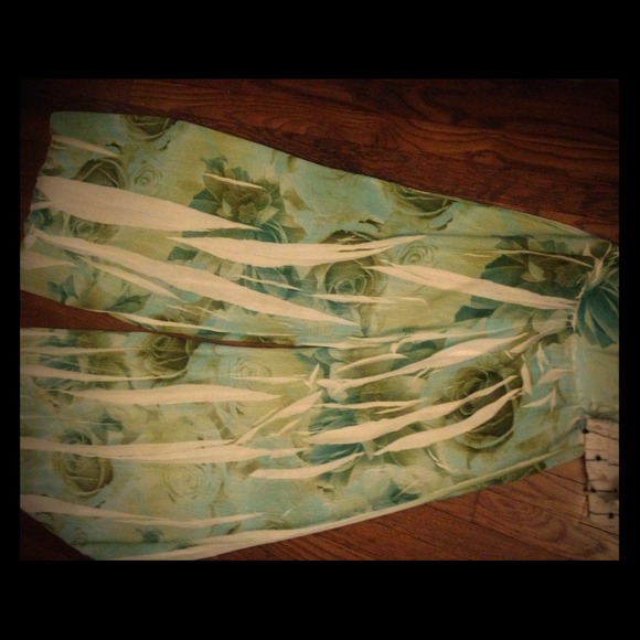 True vintage floral silk small palazzo pants
