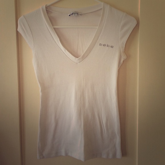 Casual white bebe tee