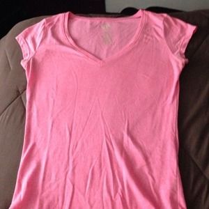 Pink short sleeve shirt