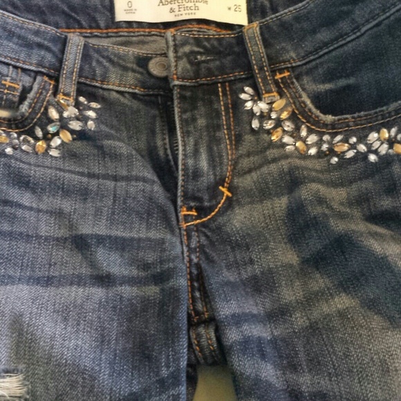 A&F distressed jeans
