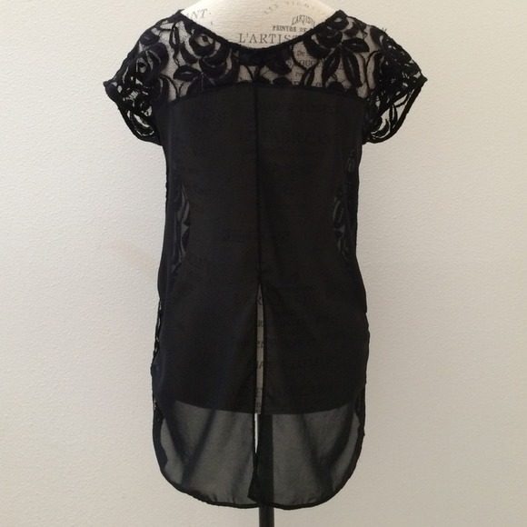 NWOT Zara Lace Top - Picture 2 of 2