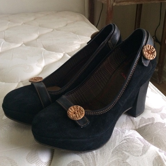 Miss Sixty Black Wedge Heels