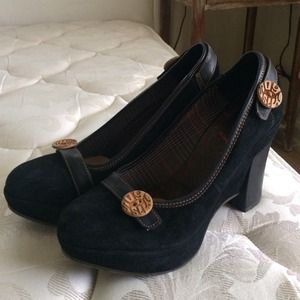 Miss Sixty Black Wedge Heels