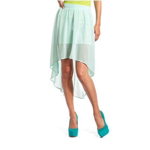 CR High-Low Skirt in Light Blue - Picture 2 of 2