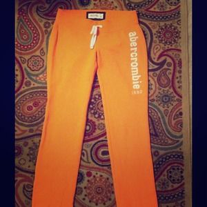 🍁Abercrombie Orange lounge pants🍁