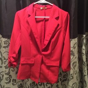 Red blazer