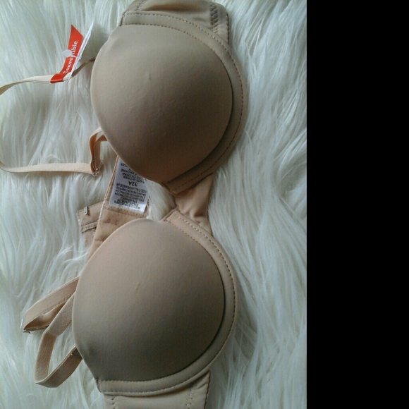 Strapless bra in beige