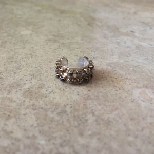 2 gold ear cuffs/ 1 includes earring