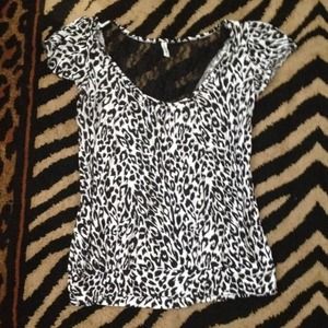 Animal print blouse