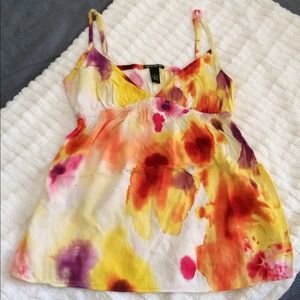 Lucky Brand tye dye spaghetti strap