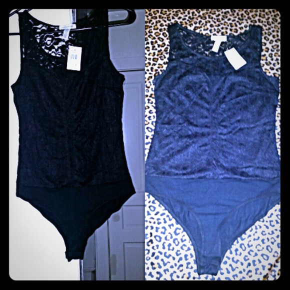 Lace black one piece