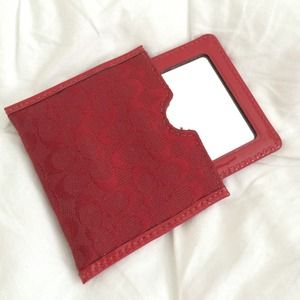 Coach mirror and holder