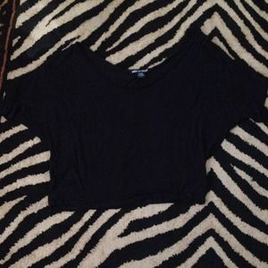 Shear black blouse