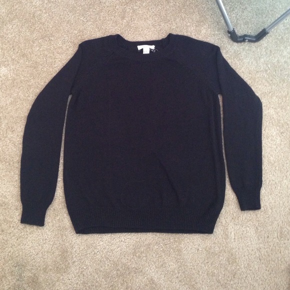 Knitted black sweater