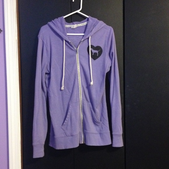 Purple VS zip up hoodie💜💜