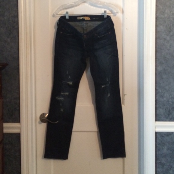 Express jeans dark denim never worn size 2s