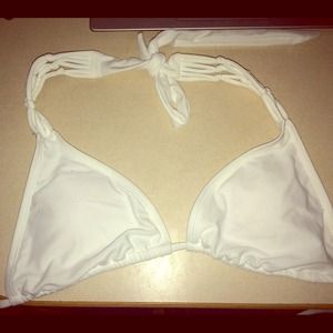 White bikini top!