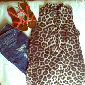 Rue 21 leopard print tank blouse