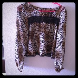 Leopard print blouse