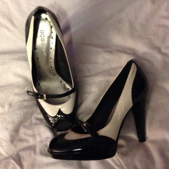 Back and white heels