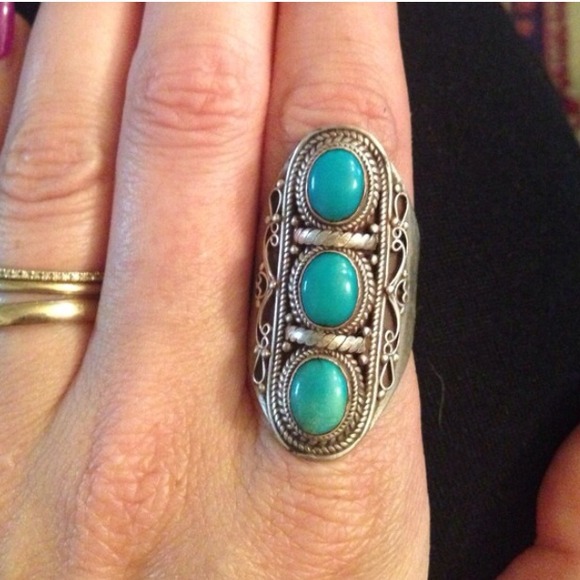 Jewelry - Silver ring with Turquoise Jewelry - Silver ring with Turquoise