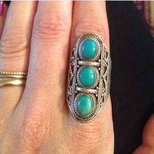 Jewelry - Silver ring with Turquoise Jewelry - Silver ring with Turquoise