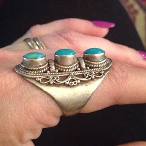 Jewelry - Silver ring with Turquoise Jewelry - Silver ring with Turquoise