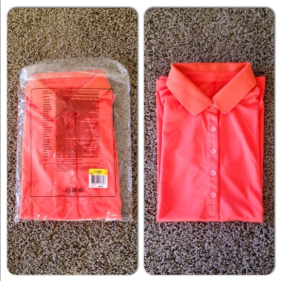 *New Listing!* Bright Orange Sleeveless Golf Shirt