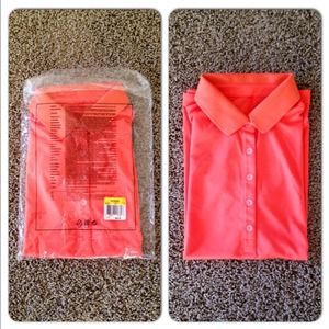 *New Listing!* Bright Orange Sleeveless Golf Shirt