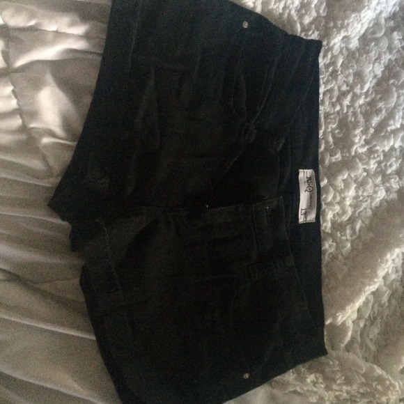 RSQ Black Jean Shorts
