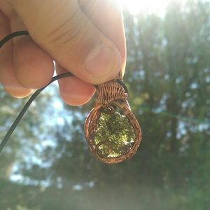 Moldavite gemstone high quality