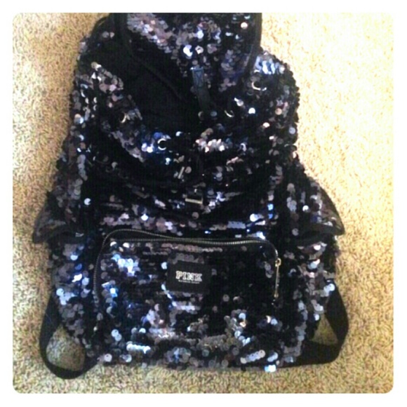 Pink Sequins Backpack