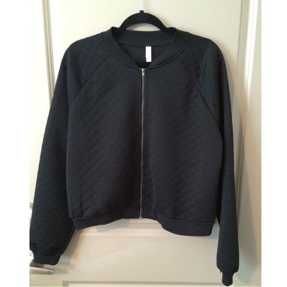 Black Bomber Jacket - Picture 1 of 2