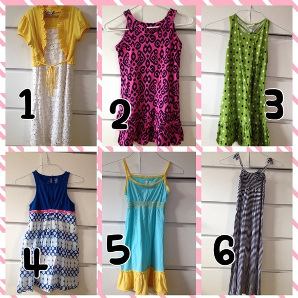 7 girls dresses sizes 7-8