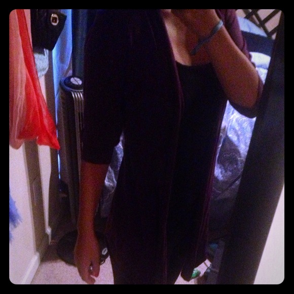 Express plum cardigan