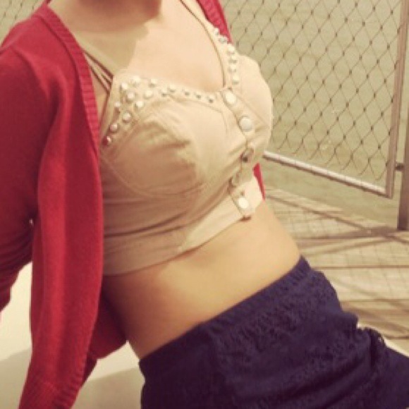 Studded crop top