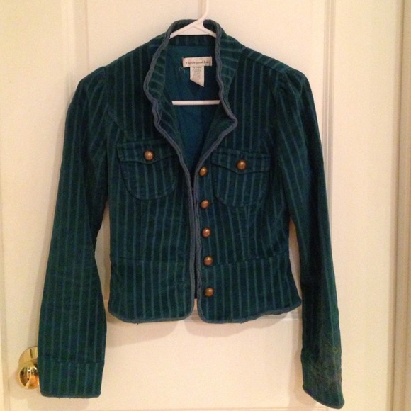 Military style corduroy jacket