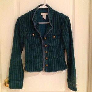 Military style corduroy jacket