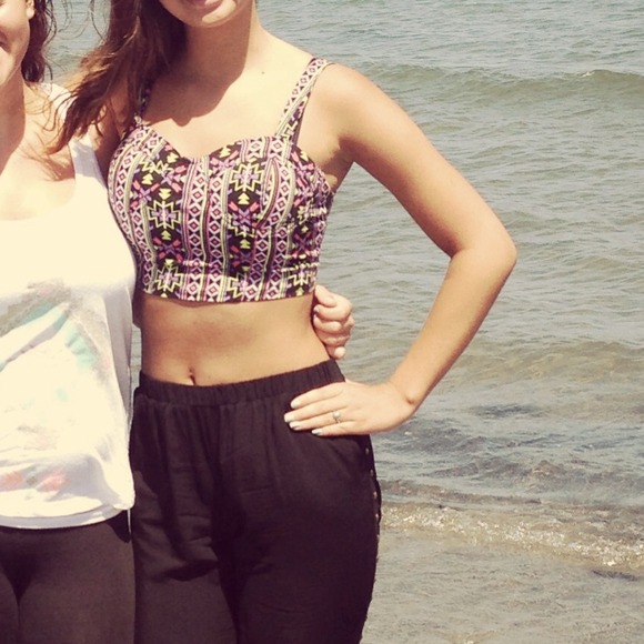 Aztec crop top
