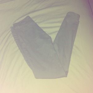 Olive green skinny jeans