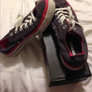 REDUCED!!!!! Converse pink and gray rarely worn