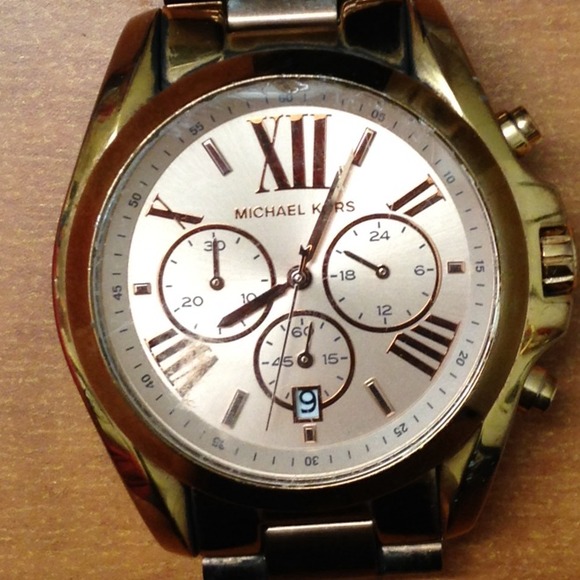 Rose gold watch