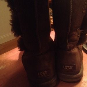 Brown 3 button authentic uggs